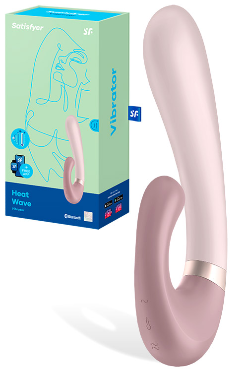 Heat Wave Dual Stimulation Heated Vibrator with App Control