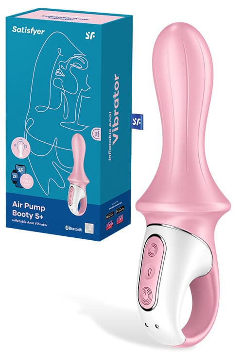 Air Pump Booty 5 App Compatible 7" Inflatable Anal Vibrator