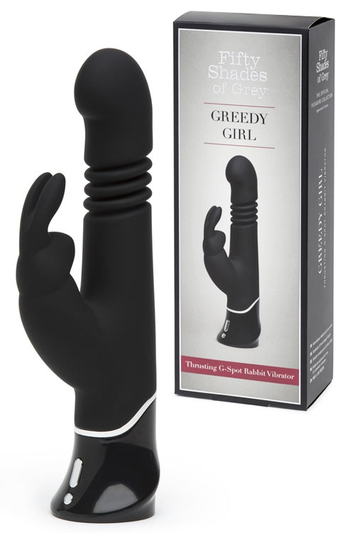 Greedy Girl Thrusting 9" Rabbit Vibrator