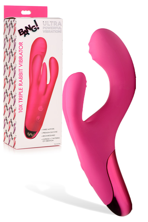 7.6" Triple Rabbit Vibrator