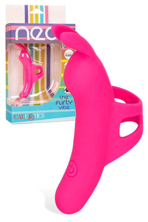Neon Vibes The Flirty Vibe 4" Finger Vibrator
