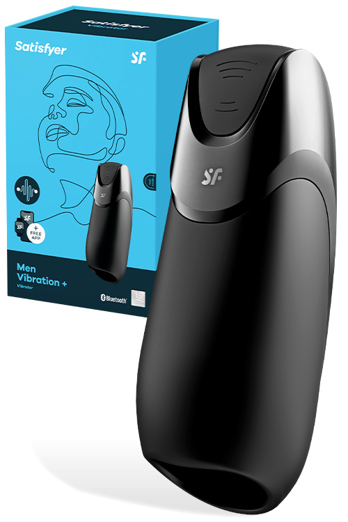 Men Vibration Plus 5.5" App Controlled Masturbator