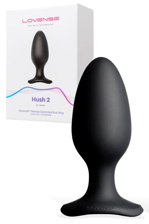 Hush 2 App Controlled 5.9" Large Vibrating Butt Plug