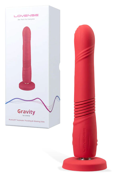 Gravity 10.2" App Controlled Thrusting, Vibrating Dildo