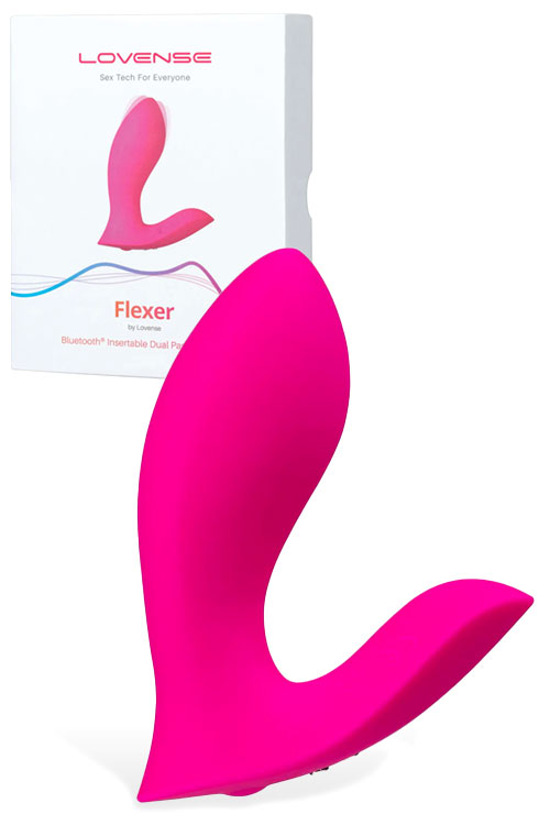 Flexer 4" App Controlled Dual Stimulation Panty Vibe