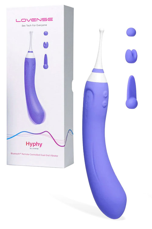 Hyphy 8.37" App Controlled Dual Clitoral & G Spot Vibrator