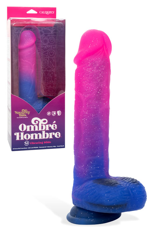 Naughty Bits Ombré Hombre XL 8.5" Vibrating Dildo