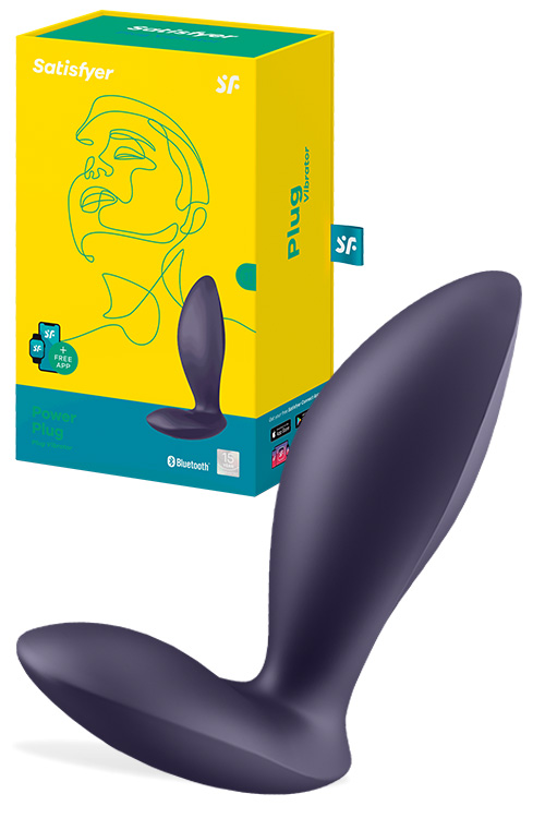 Power Plug App Compatible 4.5" Vibrating Butt Plug