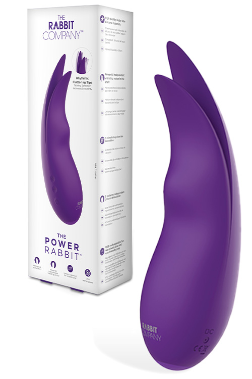 Power Rabbit 7.2" Fluttering Clitoral Vibrator
