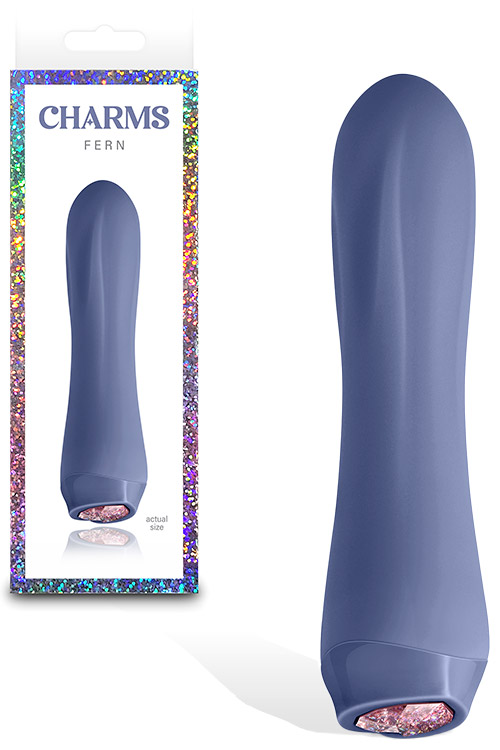 Fern 5.3" Compact G Spot Vibrator with LED Heart Base