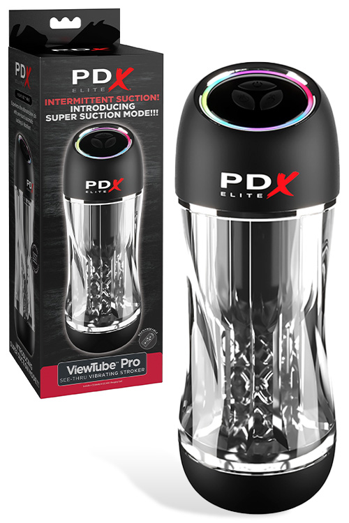ViewTube Pro See Through 9.1" Sucking & Vibrating Masturbator