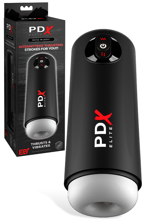 Moto Milker 9.8" Thrusting & Vibrating Masturbator