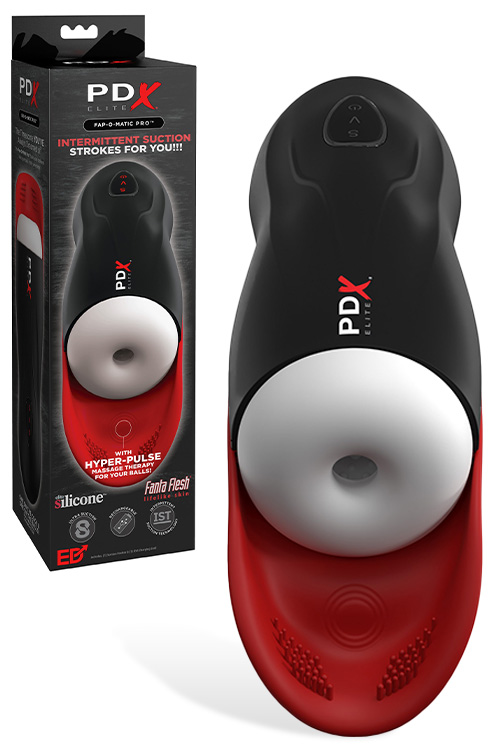 Fap O Matic Pro 10.6" Sucking & Vibrating Masturbator with Ball Massager