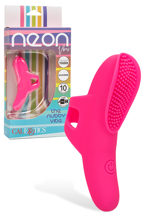 Neon Nubby 3.5" Finger Vibrator