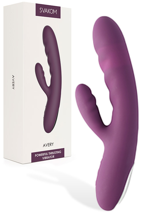 Avery 7.3" Thrusting Rabbit Vibrator