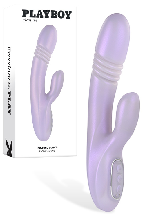Bumping Bunny 9" Heated Thrusting Rabbit Vibrator