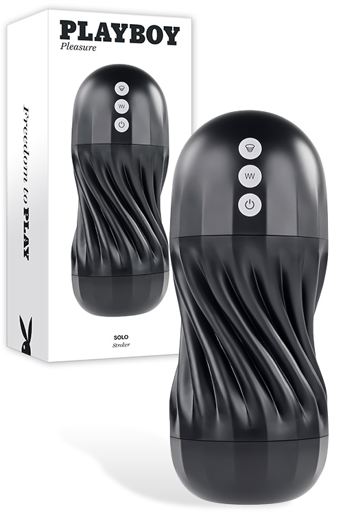 Solo Stroker 8.7" Vibrating & Sucking Masturbator