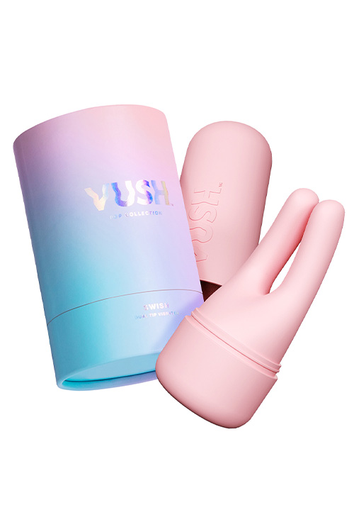 Swish 4.6" Clitoral Vibrator with Dual Tips