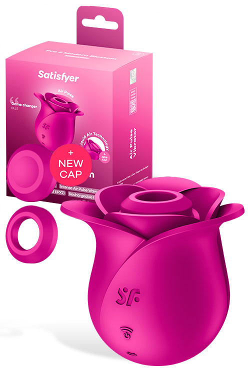 Pro 2 Modern Blossom 3" Rose Clitoral Stimulator with Air Pulse Technology
