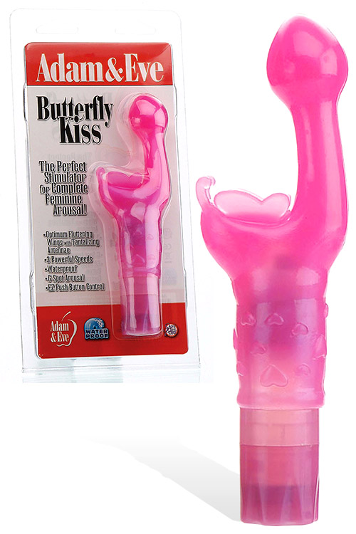 Butterfly Kiss 7.25" Rabbit Vibrator with Clitoral Teaser