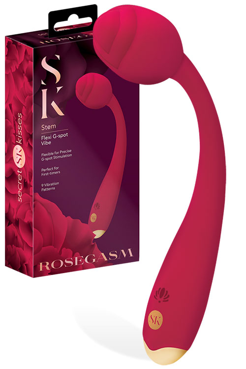 Rosegasm Stem 8.25" Flexible G Spot Vibrator