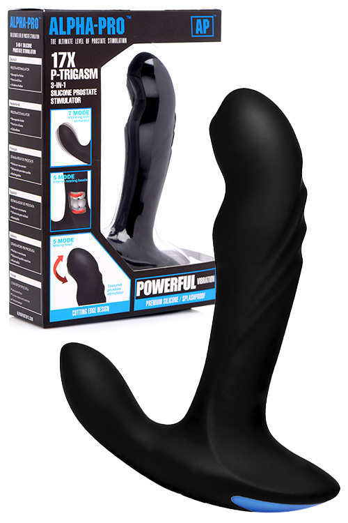 P Trigasm 6.5" 3 in 1 Silicone Prostate Massaager