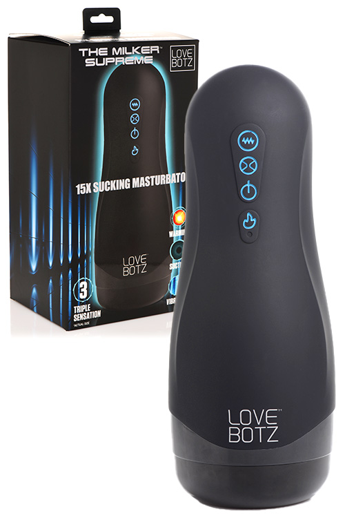 Milker Supreme 10.2" Heated, Squeezing & Vibrating Masturbator
