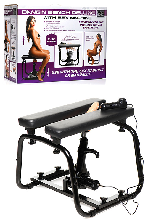 Bangin Bench Deluxe 21.5" Sex Chair with Sex Machine