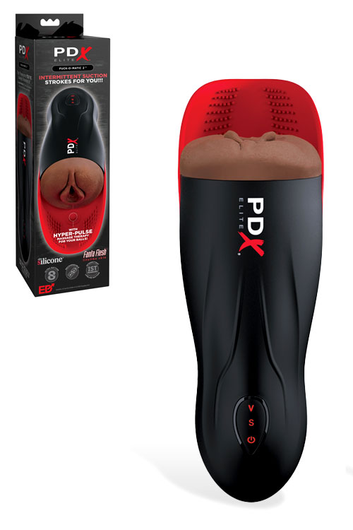 Fap O Matic 2 Sucking, Vibrating 10.5" Vulva Masturbator with Ball Massage