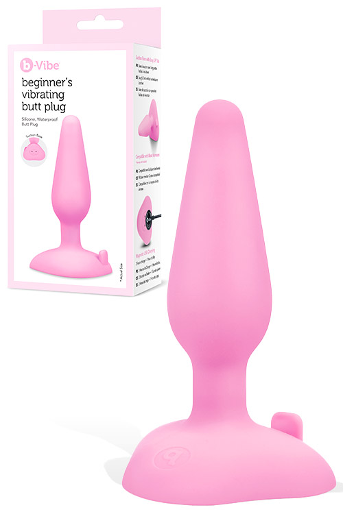 4.1" Beginner’s Vibrating Butt Plug with Suction Cup Base