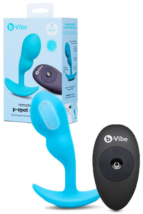 P Spot Snug Plug 3.9" Weighted Prostate Massager with Remote Control | 95g (3.4oz)