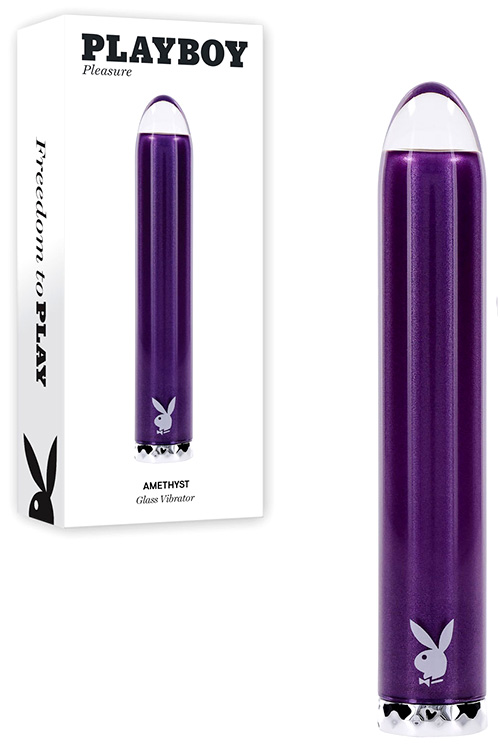 Amethyst 4.9" Glass Bullet Vibrator