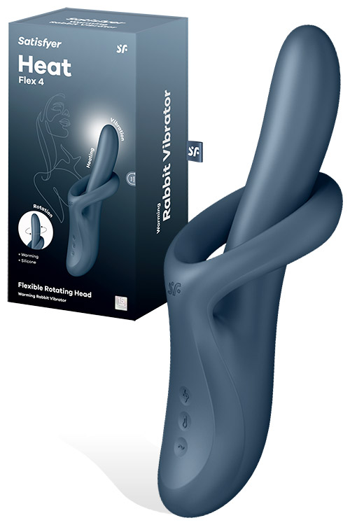 Heat Flex 4 Rotating & Warming 9.1" Rabbit Vibrator