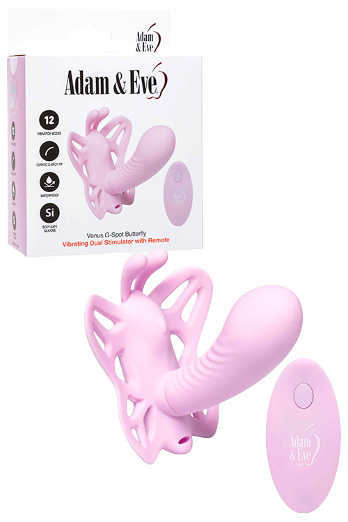 Remote Controlled 3.5" Dual Stimulator Wearable Vibrator