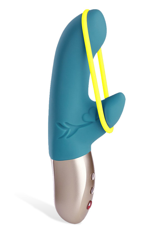 Amorino 7" Rabbit Vibrator with Silicone Pleasure Band