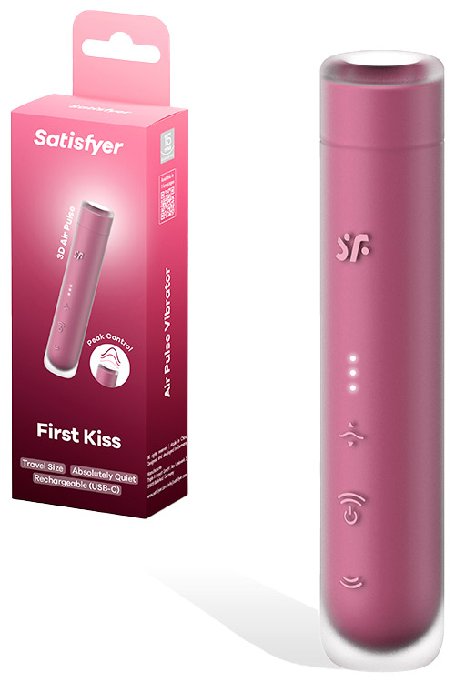 First Kiss 4.9" Air Pulse Clitoral Stimulator