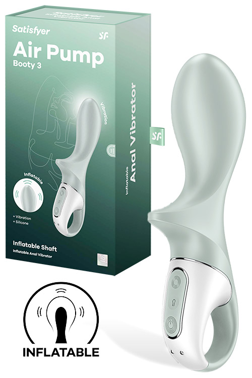 Air Pump Booty 3 7.5" Inflatable Anal Vibrator