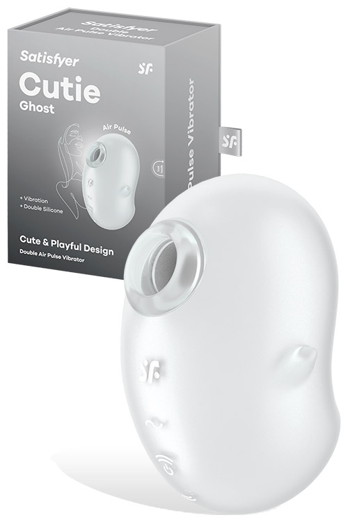 Cutie Ghost 3.6" Vibrating Air Pulse Clitoral Stimulator
