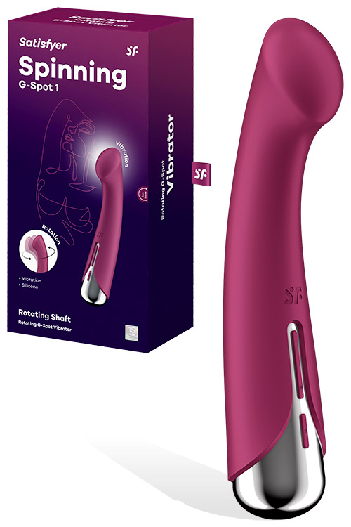 Spinning G Spot 1 Silicone 6.5" G Spot Vibrator