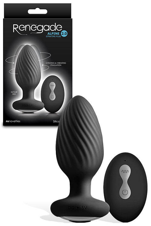 Alpine 2.0 4.2" Remote Controlled Rotating & Vibrating Butt Plug
