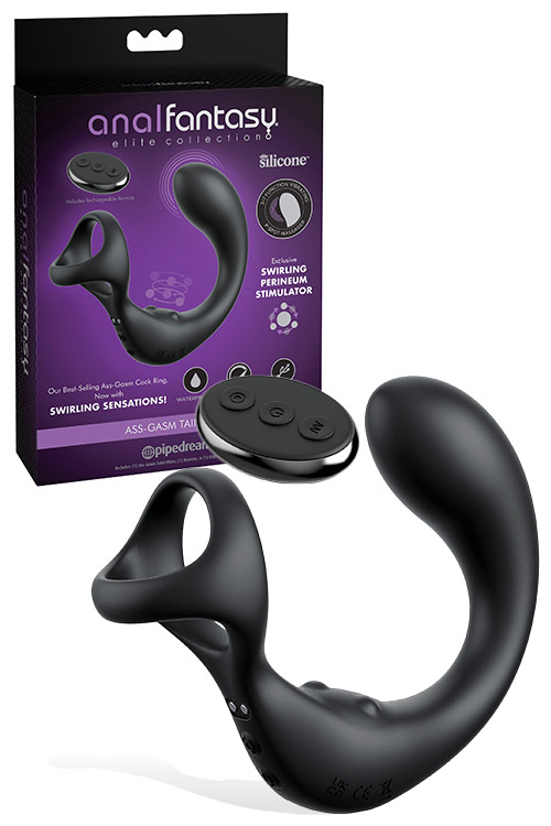 Taintalizer 5.5" Remote Controlled Prostate Massager with Attached Cock Ring