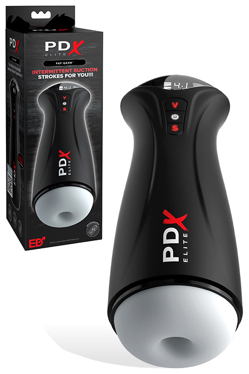 Fapgasm 9.7" Rechargeable Sucking & Vibrating Masturbator