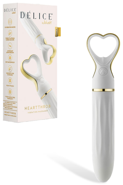 Delice Heartthrob 5.5" Vibrator with Heart Shaped Handle