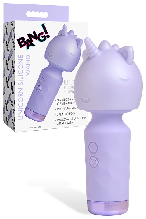 Unicorn 4.9" Mini Silicone Wand Vibrator