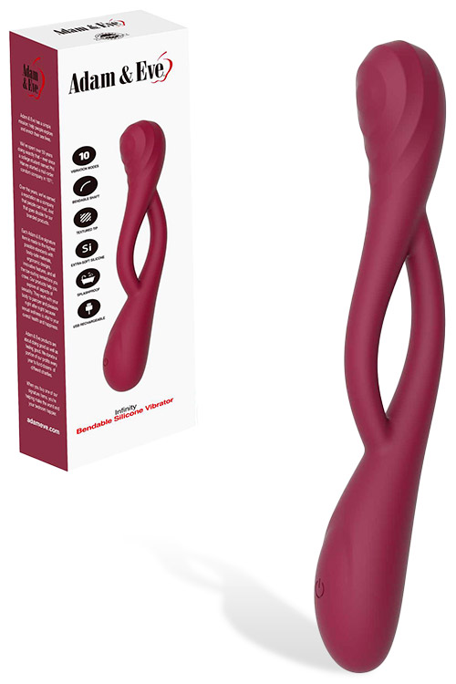 Infinity Bendable 8.1" Silicone Vibrator