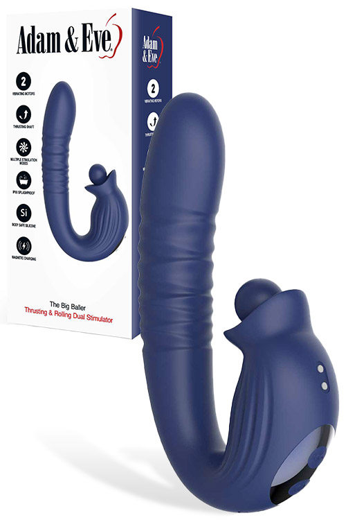 The Big Baller Thrusting & Rotating 7.4" Rabbit Vibrator