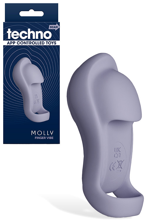 Techno Molly App Controlled 3.2" Finger Vibrator