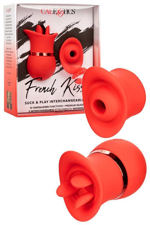 French Kiss Suck & Play 3.25" Interchangeable Clitoral Stimulator Set