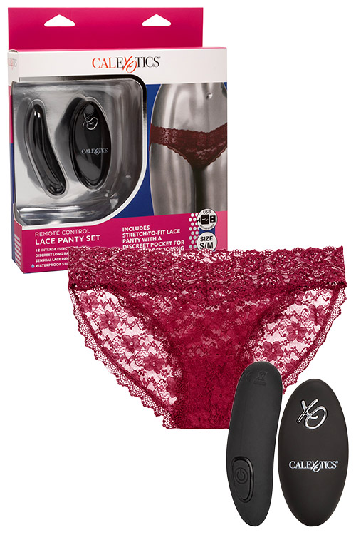 Remote Controlled Lace Vibrating Panty Set