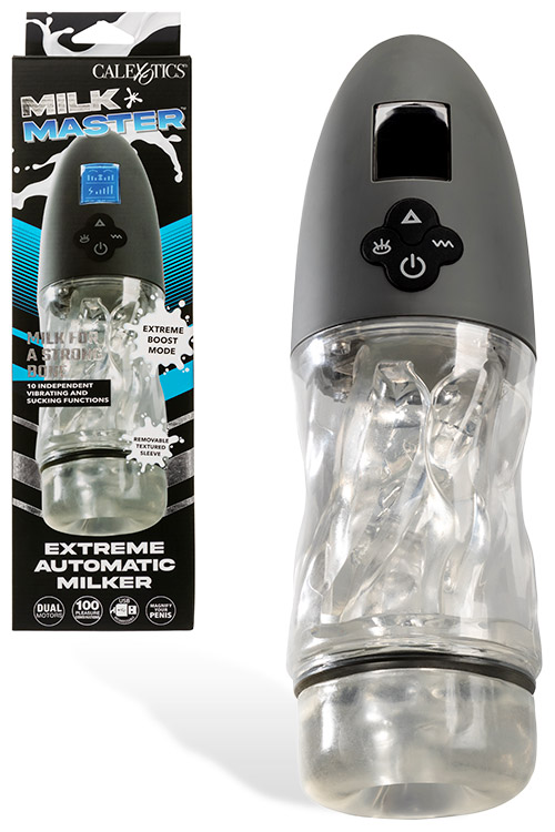 Milk Master Extreme Automatic Milker 10.75" Sucking & Vibrating Masturbator
